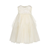 MAISON AVA MAELLE FLOWER APPLIQUE TULLE DRESS